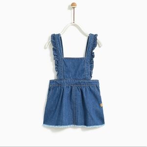 baby denim pinafore